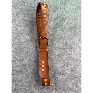J Crew Genuine Leather Brown /Tan Belt